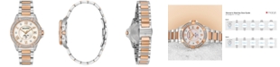 Bulova Women's Diamond Accent Marine Star Two-Tone Stainless Steel Bracelet Watch 32mm 98R234